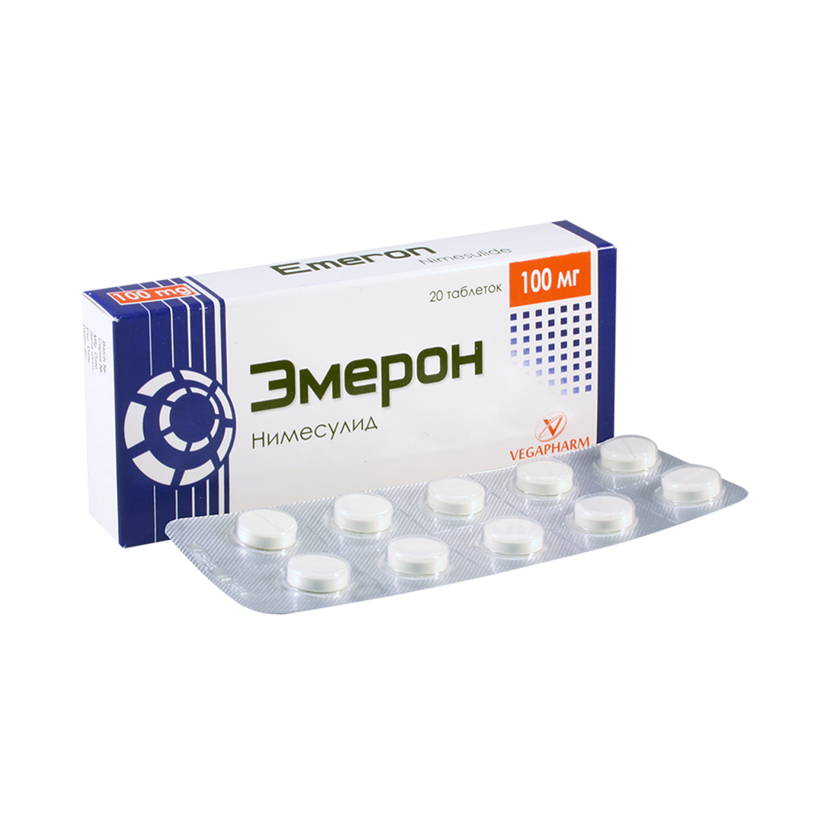 Emeron - ემერონი 100მგ 20 ტაბლეტი