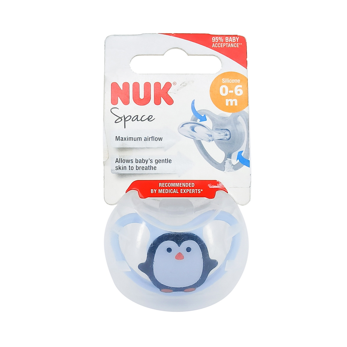 Nuk - ნუკი მატყუარა KOALA სილიკონის 1ცალი 9290