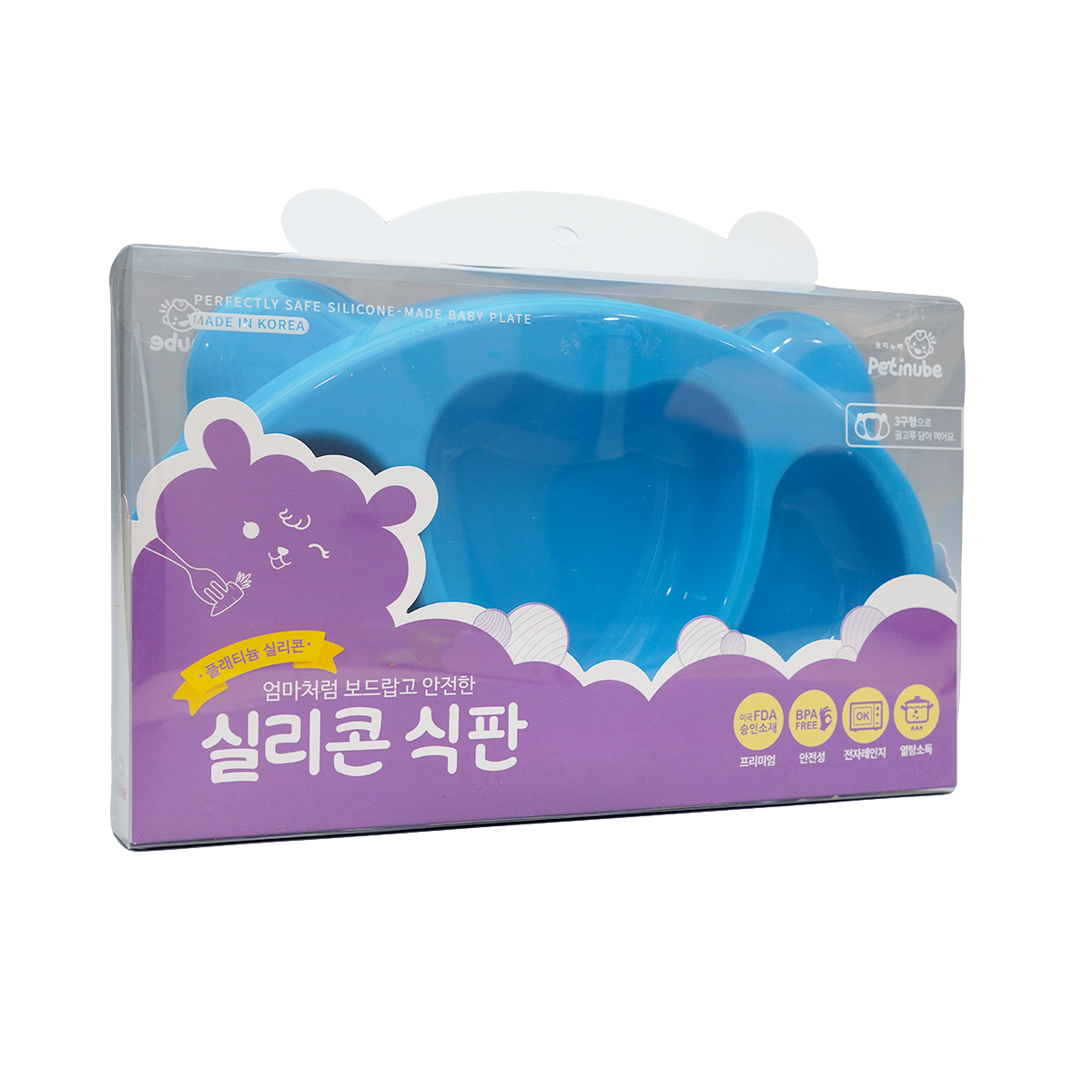 სილიკონის თეფში ლურჯი 8623 პეტინუბი - Petinube