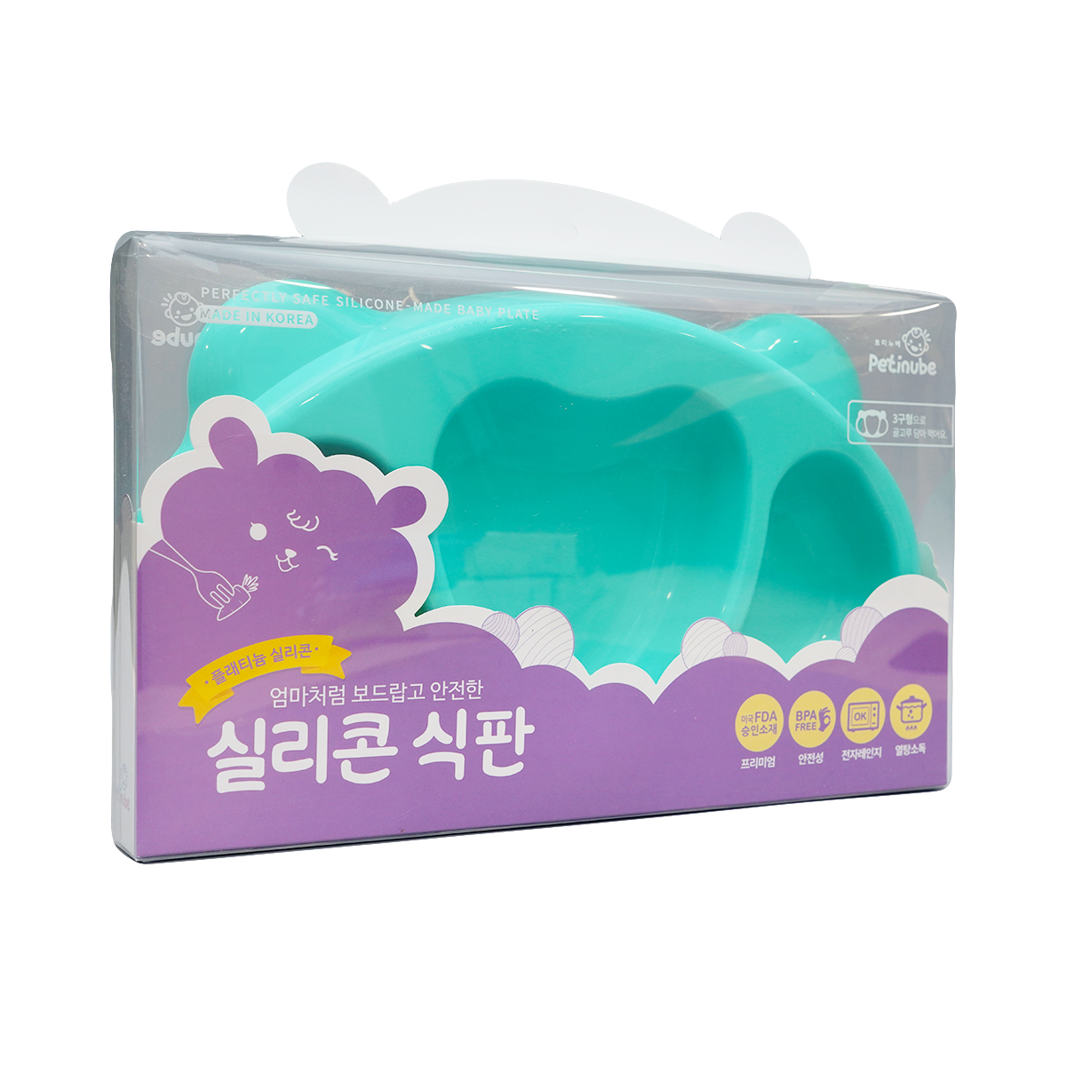 სილიკონის თეფში ღია მწვანე  8630 პეტინუბი - Petinube