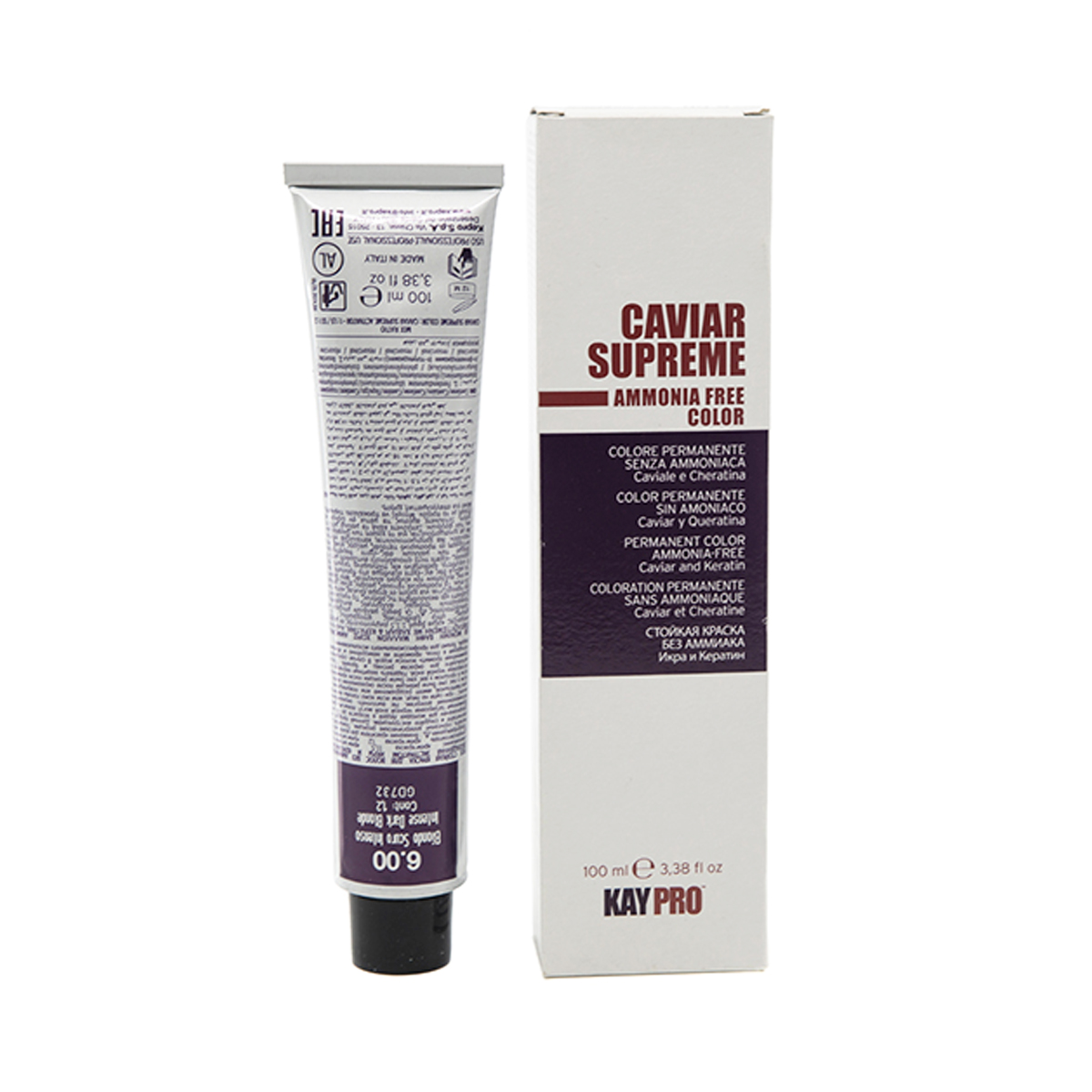 Kaypro - კეიპრო თმის საღებავი Caviar Supreme 6.00  9703 2