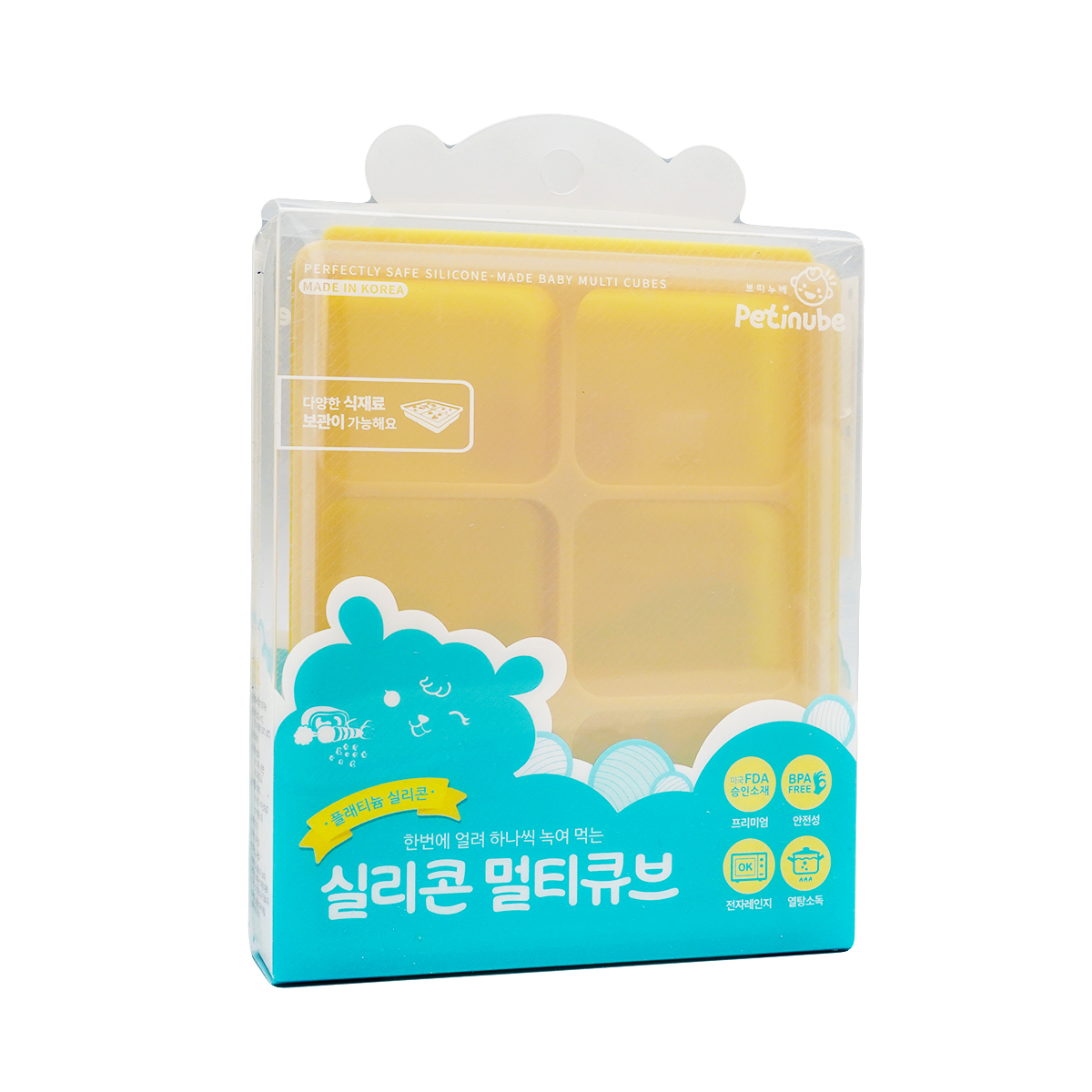 სილიკონის კუბები 6ცალი მდოგვისფერი 8685 პეტინუბი - Petinube