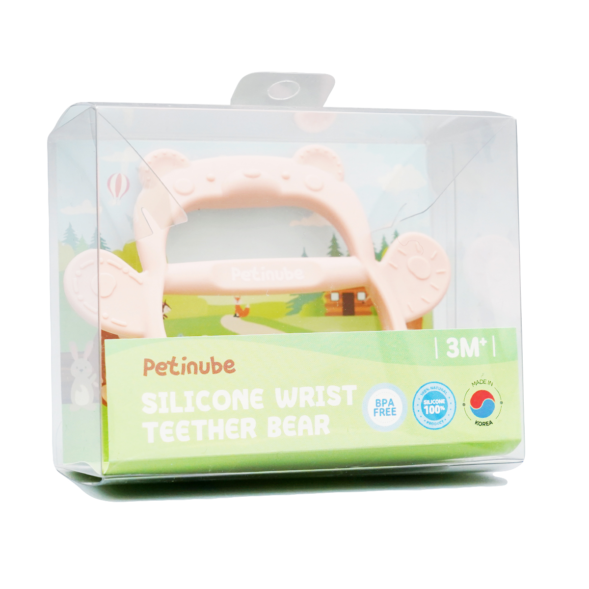 ღრძილების მასაჟორი დათვი ვარდისფერი 3528 პეტინუბი - Petinube