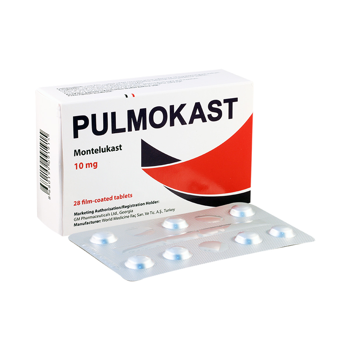 Pulmokast - პულმოკასტი 10მგ 28 ტაბლეტი