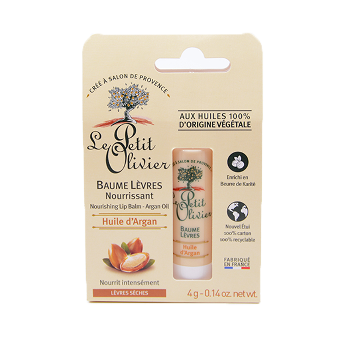 Le Petit Olivier - ლე პეტიტ ოლივიე ტუჩის ბალზამი არგანი 3113