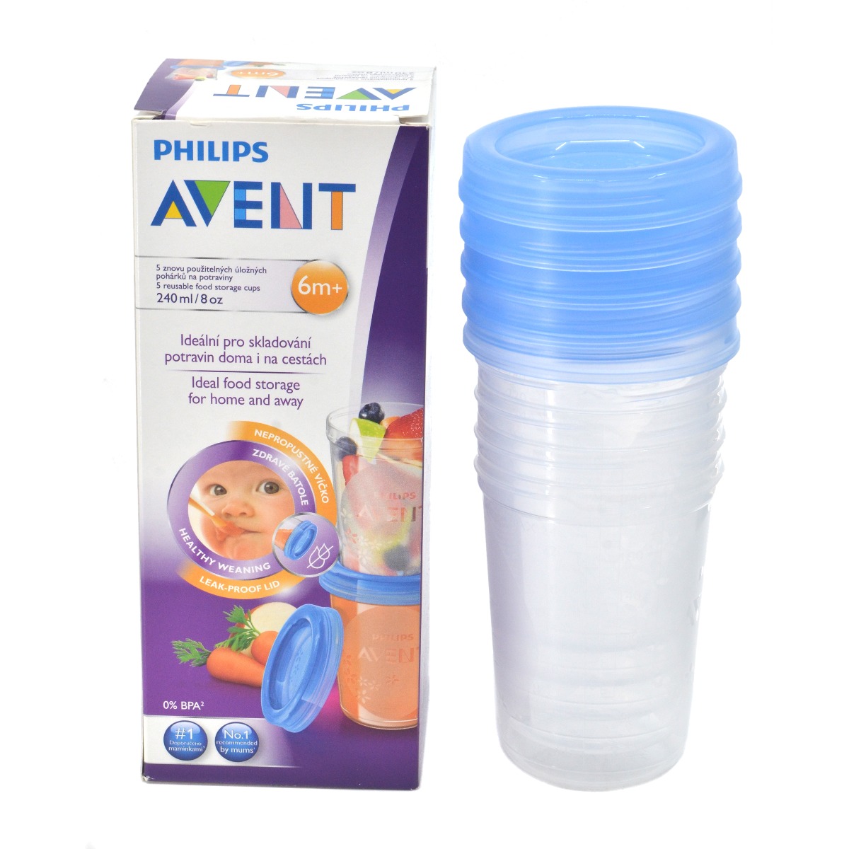 Avent - ავენტი პროდუქტის კონტეინერი 5 ცალი 1848 2