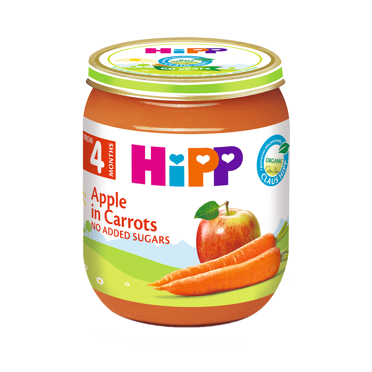 HIPP - ჰიპი ხილფაფა ვაშლი და სტაფილო 4263-02