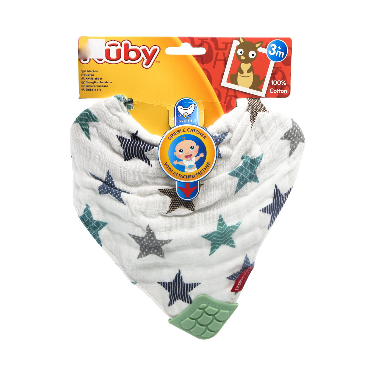 Nuby - ნუბი კბილის მასაჟორი წინსაფარი ბენდენა 4426 2