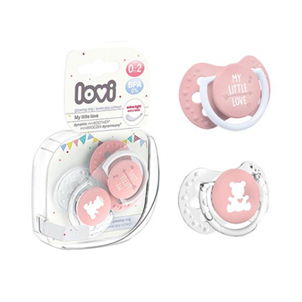 Lovi - ლოვი მატყუარა დინამიური საწოვარათი 0-2თვემდე 2 ცალი  22/847