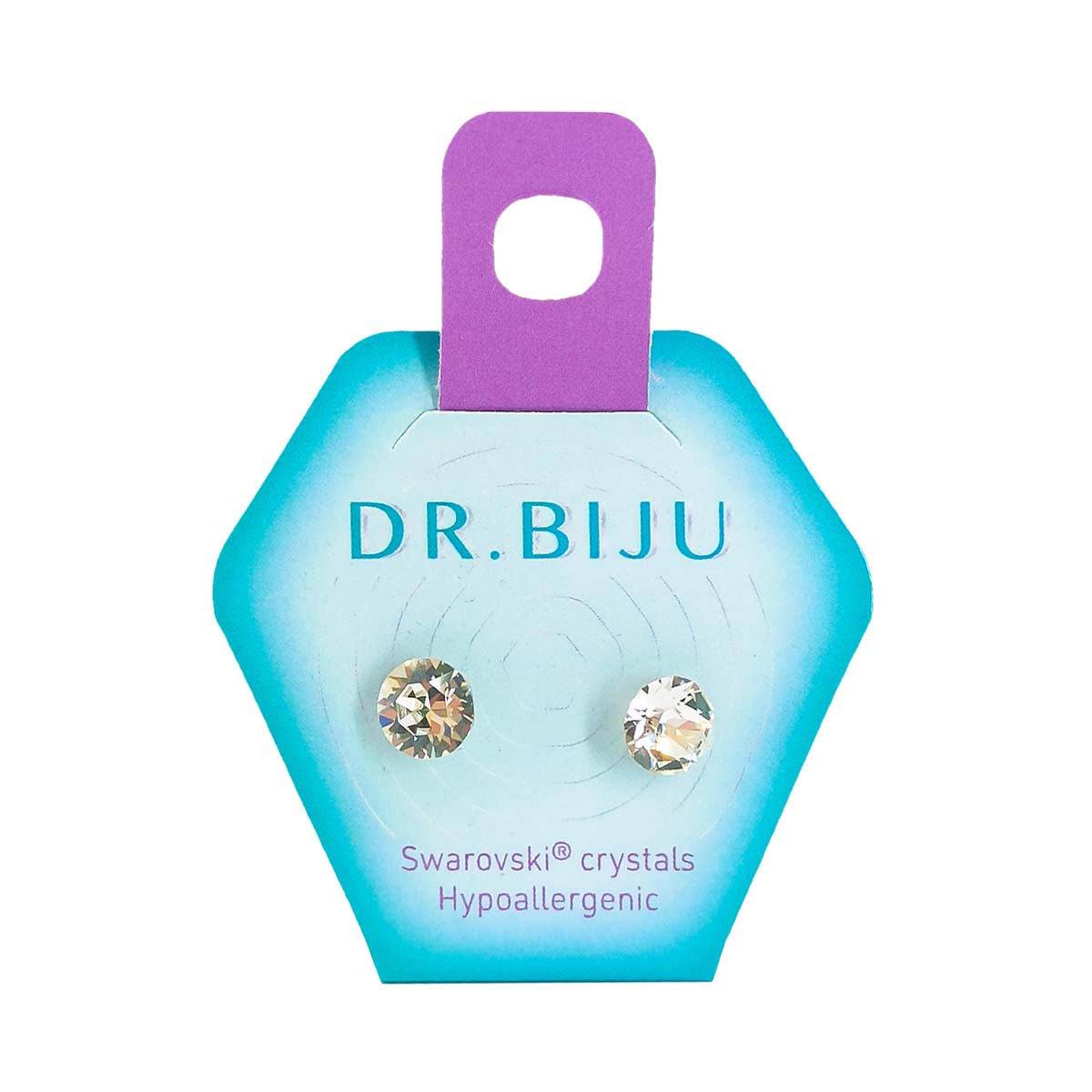 DR.BIJU საყურე კრისტალი 7.1მმ 0162