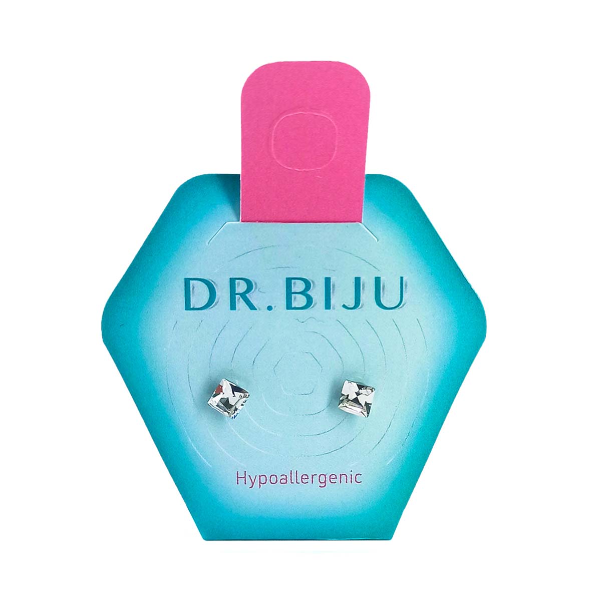 DR.BIJU საყურე კრისტალი 4.0მმ 0100