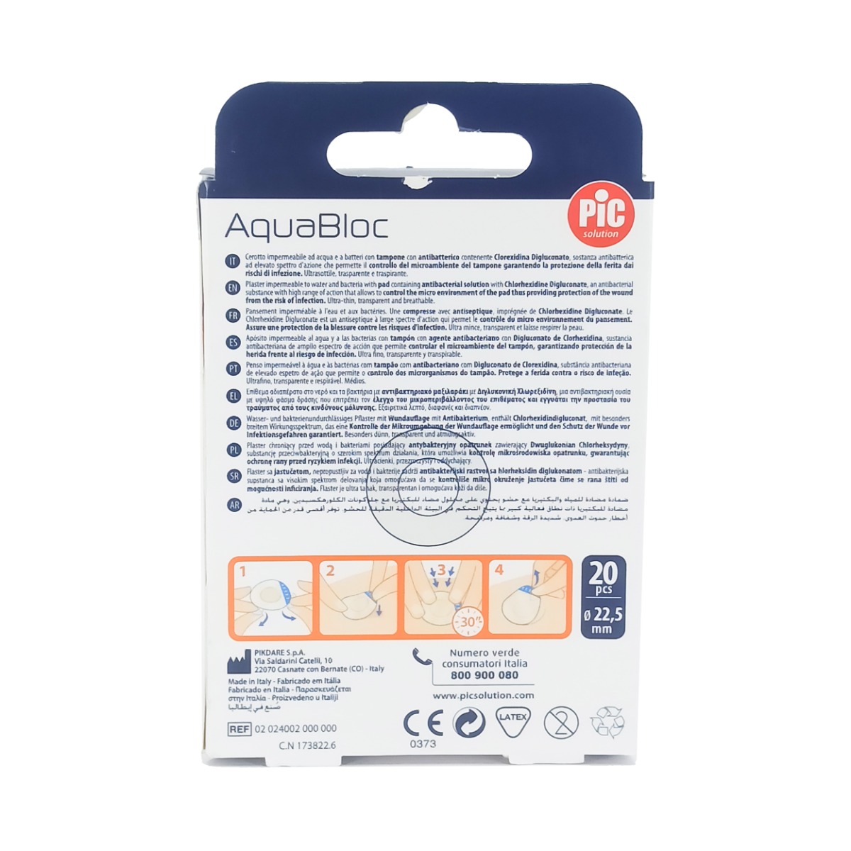 Pic - პიკი ლეიკო Aquabloc ROUND 20 ცალი 2