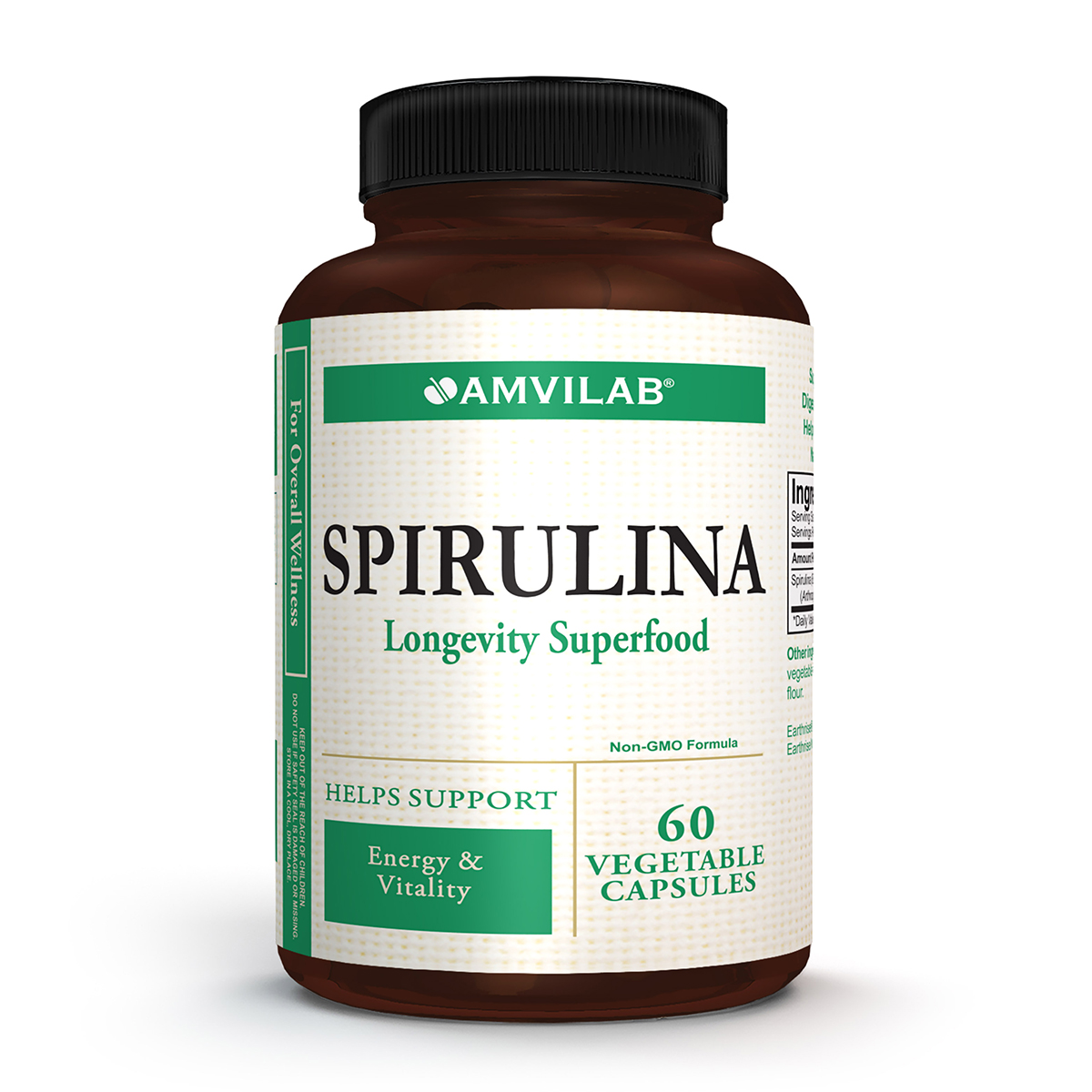 სპირულინა 60 კაფსულა ამვილაბი - Amvilab