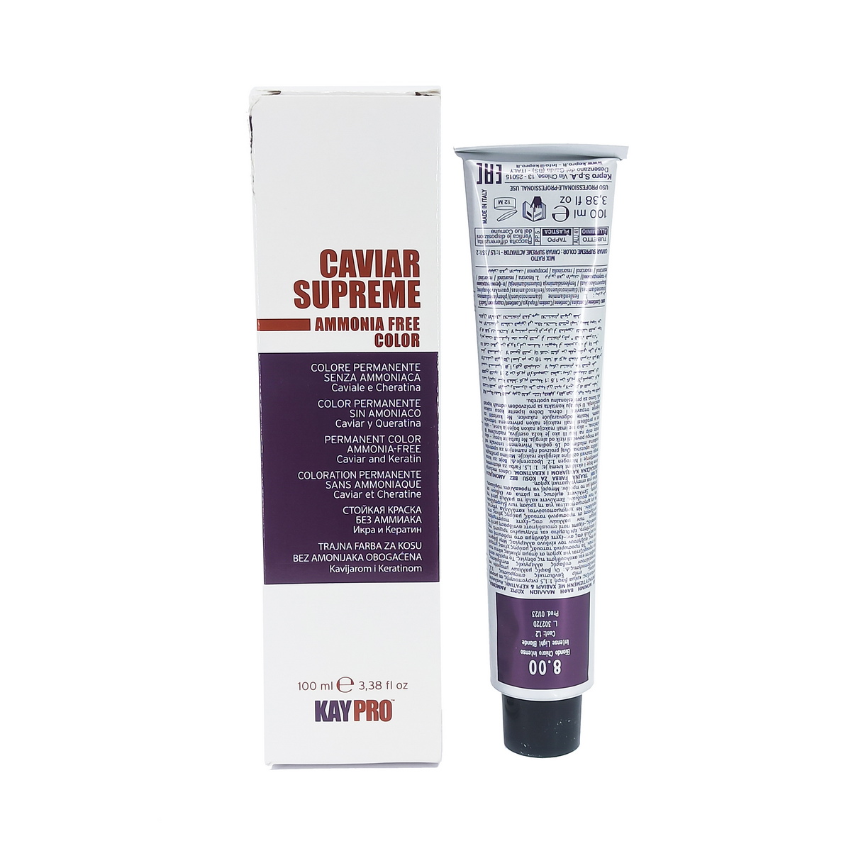 Kaypro - კეიპრო თმის საღებავი Caviar Supreme 8.00 9727 2