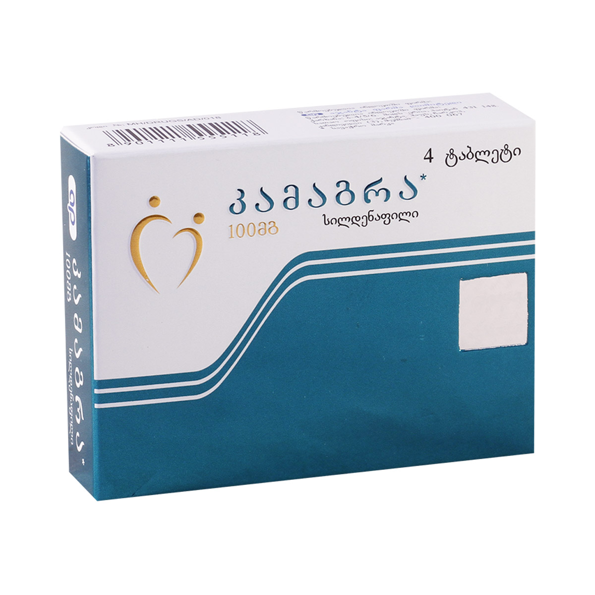 Kamagra - კამაგრა 100მგ 4 ტაბლეტი