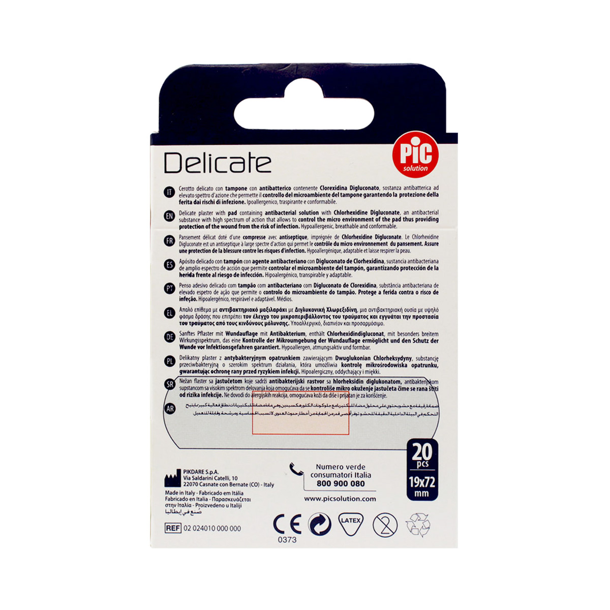 Pic - პიკი ლეიკო Delicate MEDIUM 20 ცალი 2