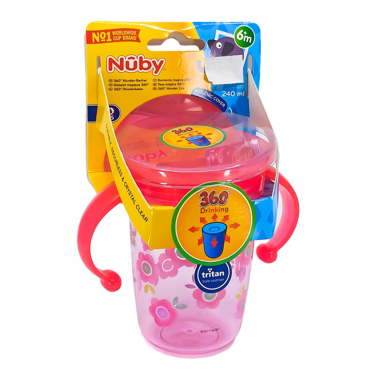 Nuby - ნუბი ჭიქა სახელურით 240მლ 6791