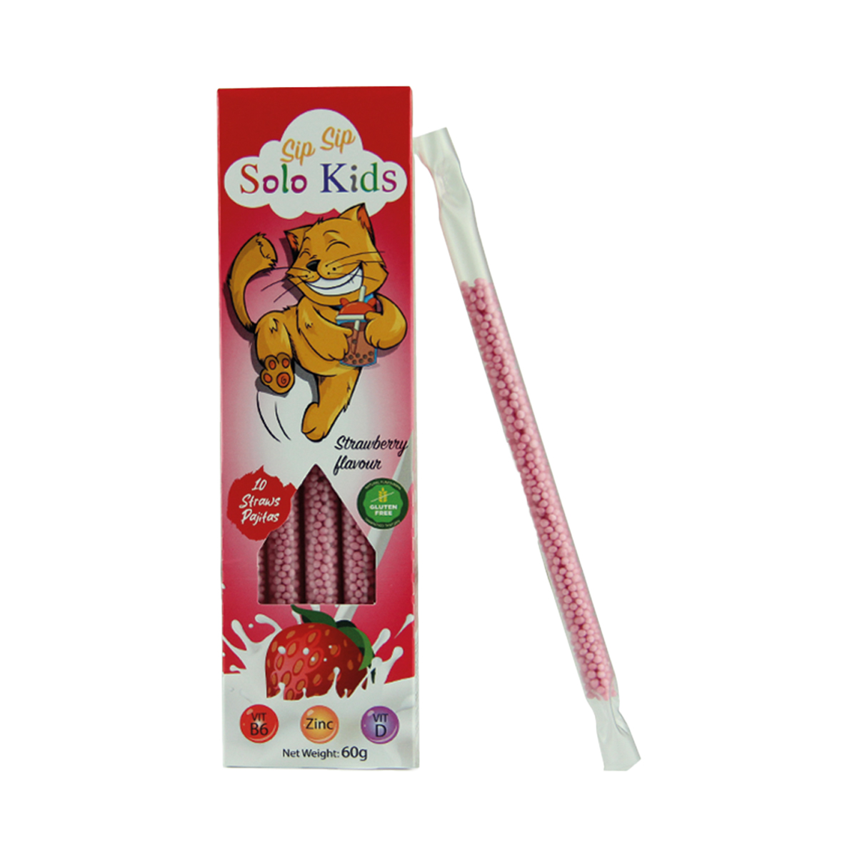 სიპ სიპი მარწყვის 10 ცალი სოლო ქიდს - Solo Kids