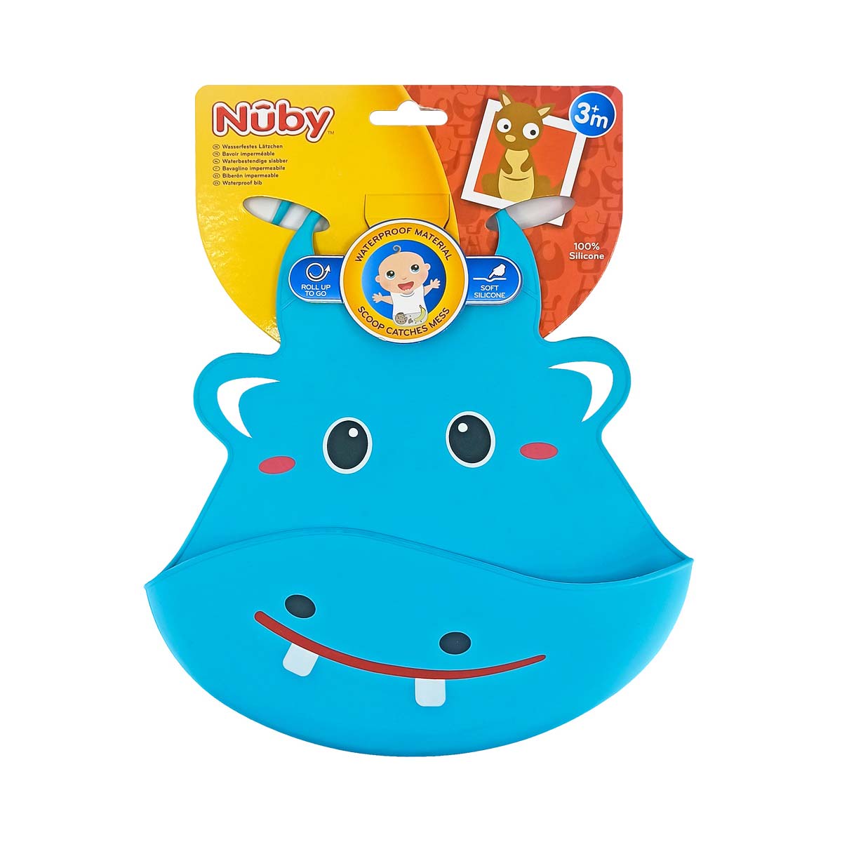 Nuby - ნუბი სილიკონის წინსაფარი პრინტით 4398 2