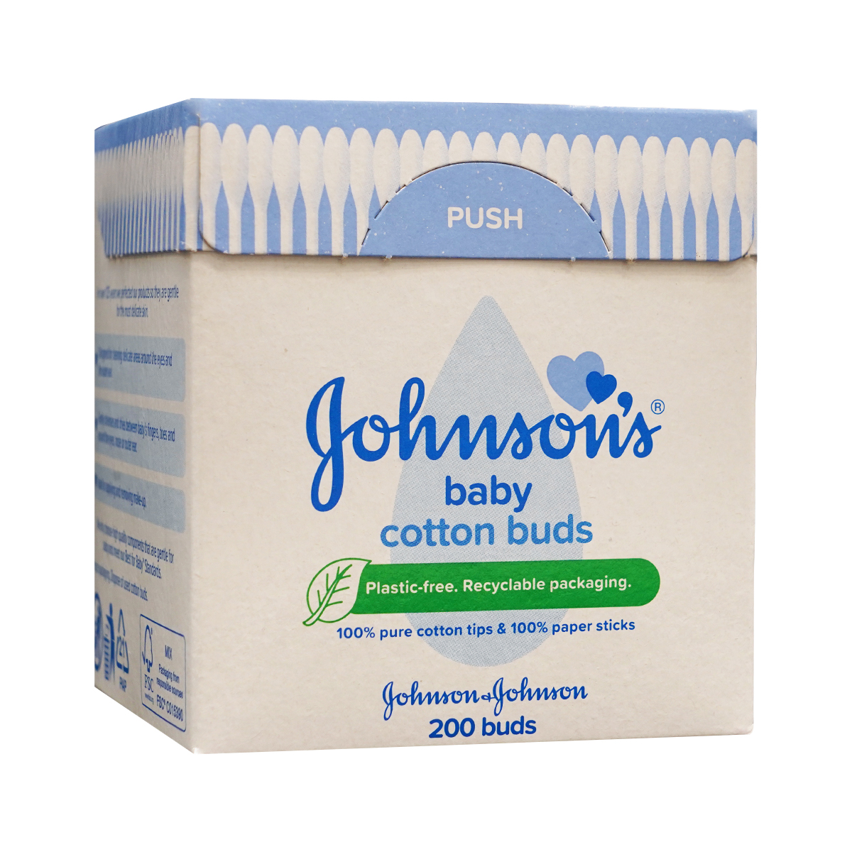 Johnsons baby - ჯონსონს ბეიბი ბამბიანი ჩხირები 200 ცალი 0477