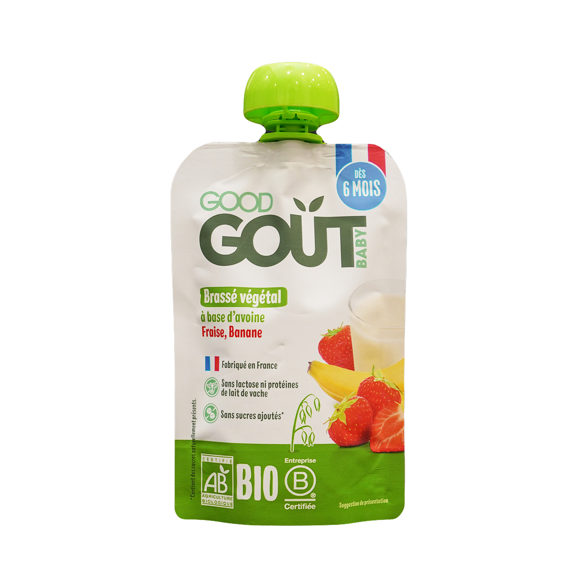 პაუჩი შვრია მარწყვი და ბანანი 90გ 0759 გუდ გოუტი - Good Gout