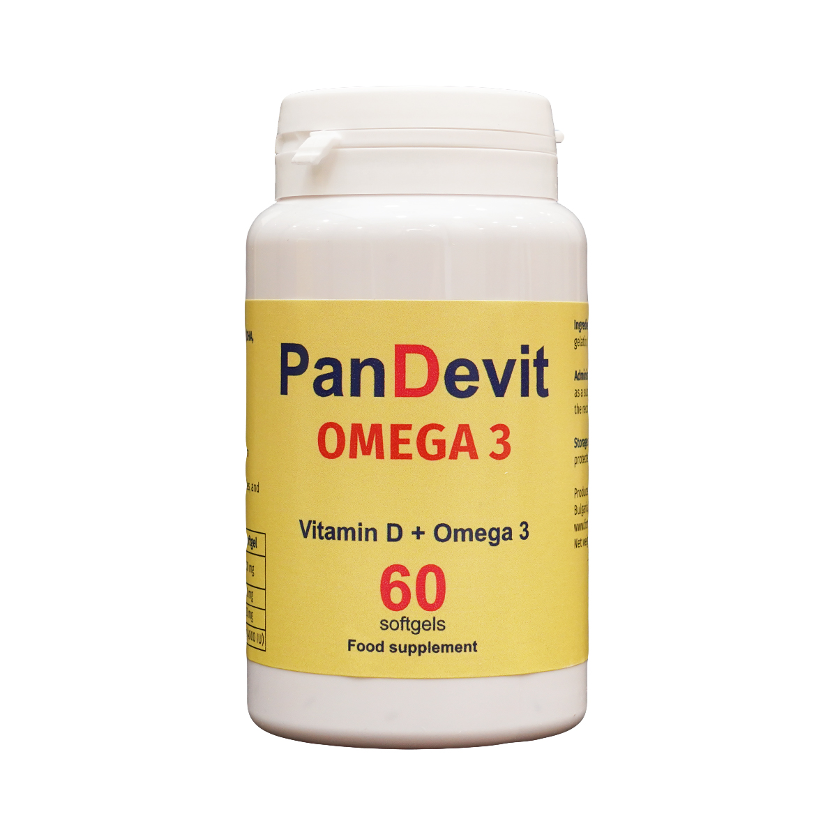 პანდევიტი - Pandevit ომეგა 3 60 კაფსულა 2
