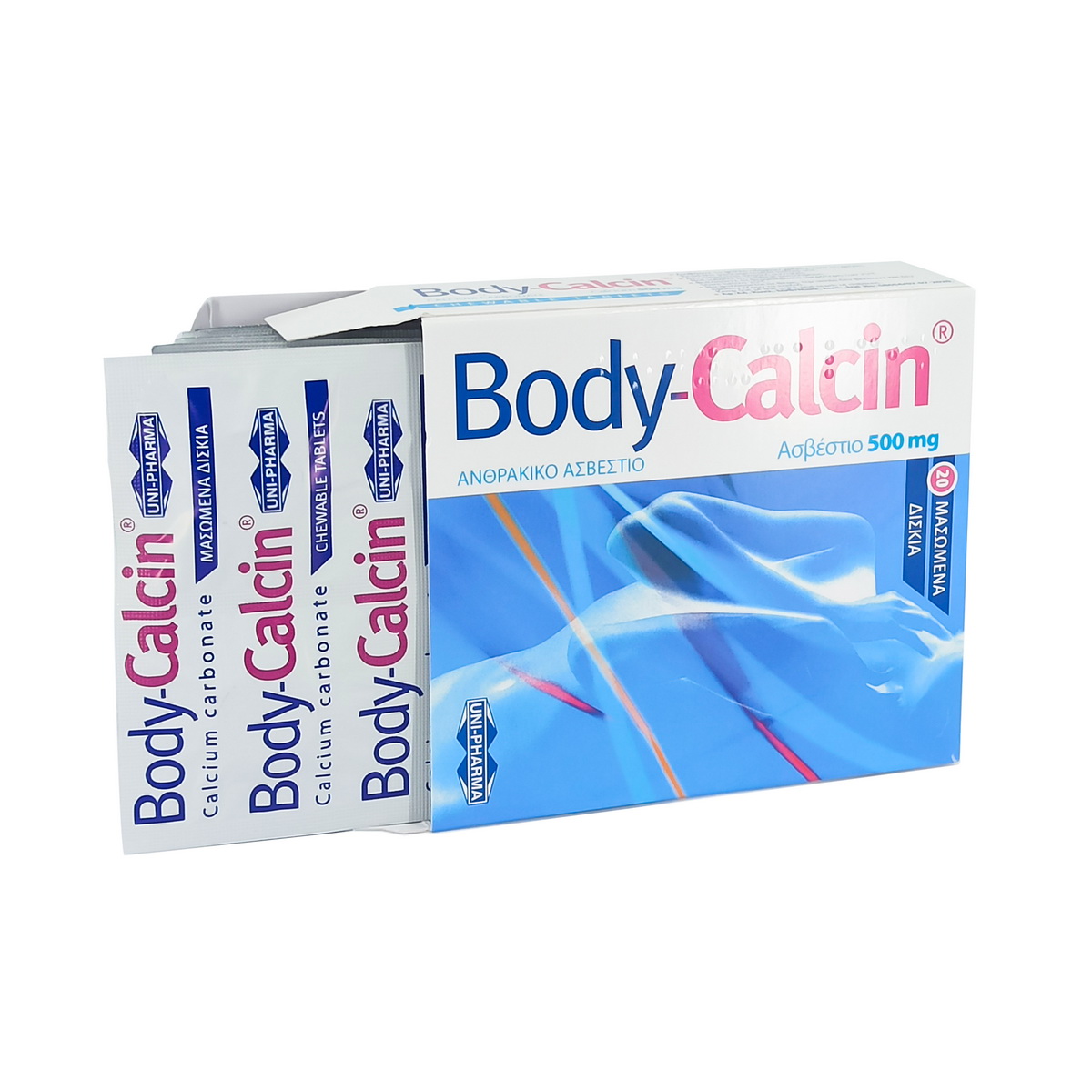 Body-Calcin - ბოდი-კალცინი 500მგ 20 საღეჭი ტაბლეტი 2