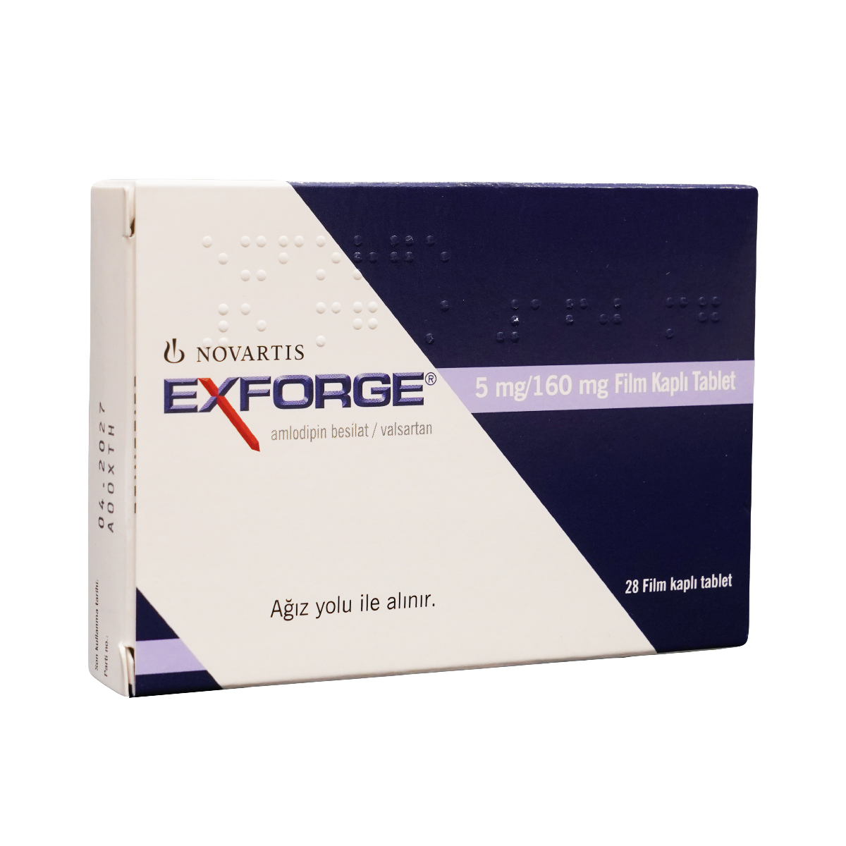 EXFORGE - ექსფორჯი 5მგ/160მგ 28 * ტაბლეტი 