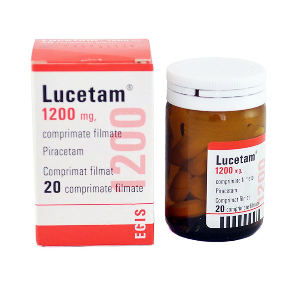 Lucetam - ლუცეტამი 1200მგ. 20 ტაბლეტი