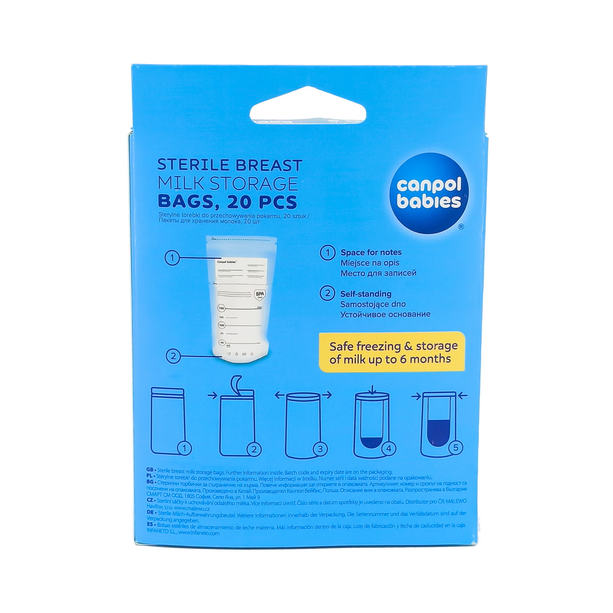 Canpol - კანპოლი რძის პაკეტები 20 ცალი 70/001 2