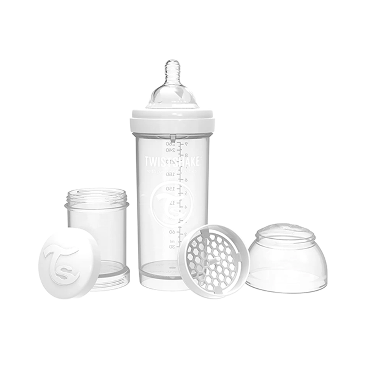 Twistshake - თვისთშეიქი ბოთლი ანტიკოლიკი თეთრი 260მლ 0120 2