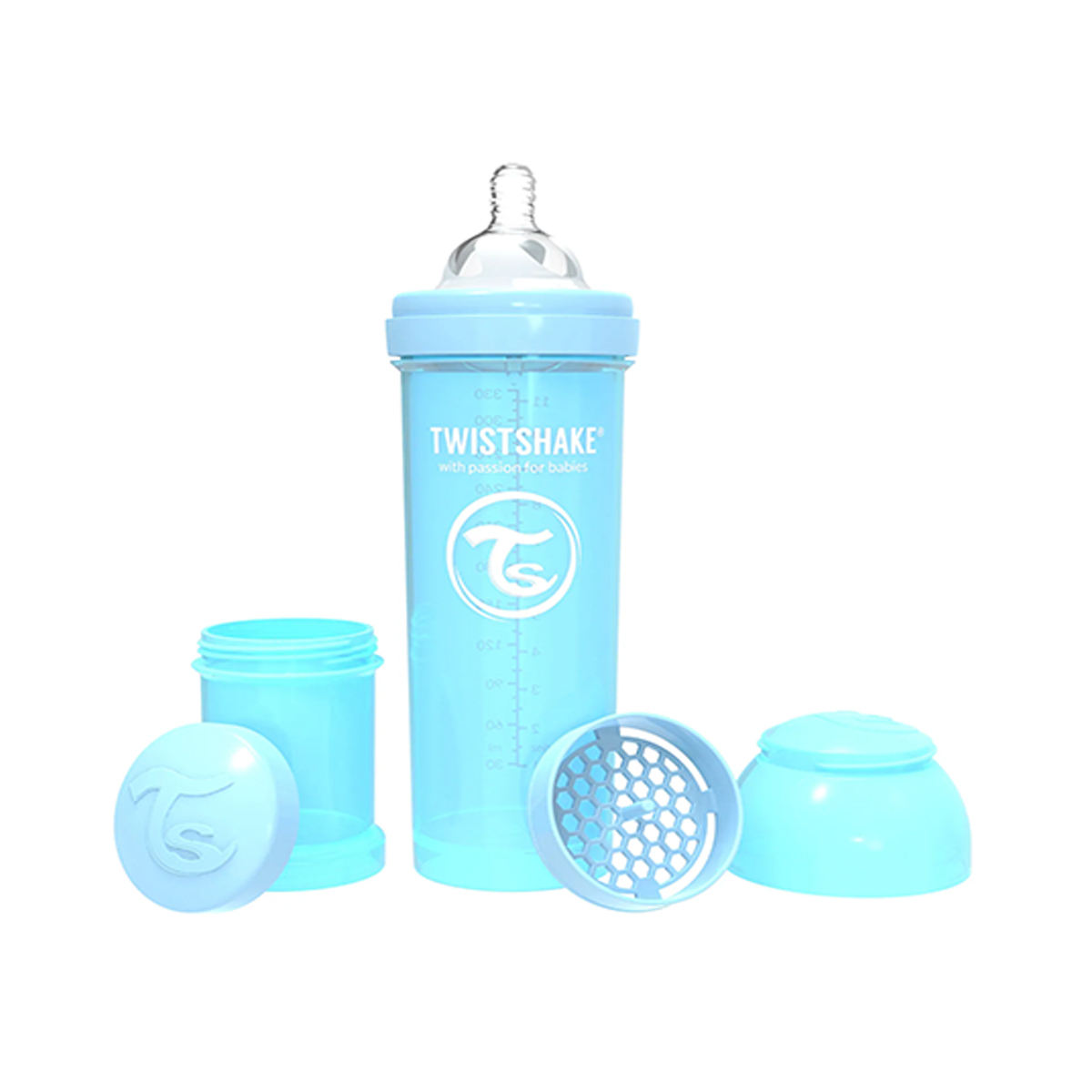 Twistshake - თვისთშეიქი ბოთლი ანტიკოლიკი ცისფერი 330მლ 2629 2