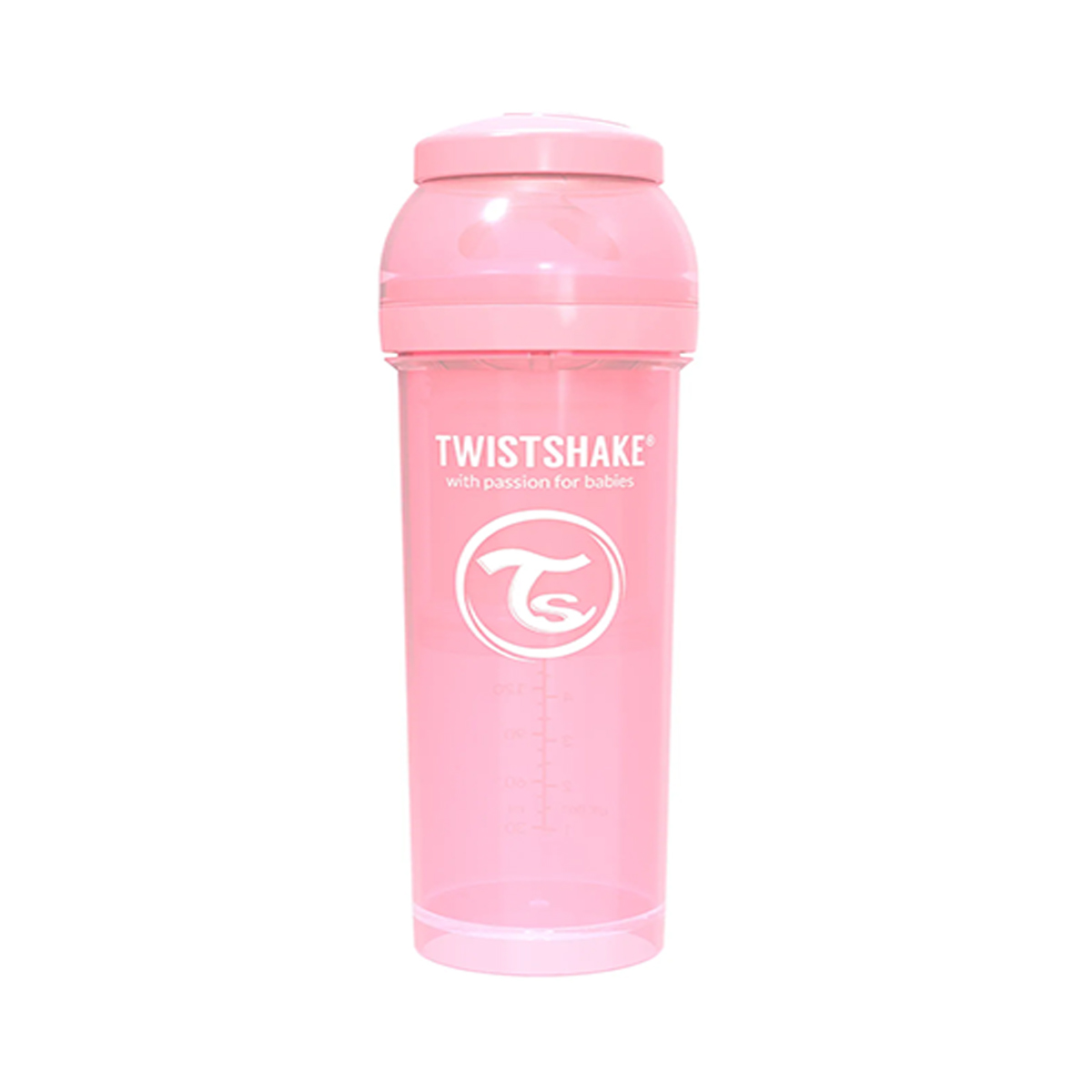 Twistshake - თვისთშეიქი ბოთლი ანტიკოლიკი ვარდისფერი 330მლ 2612