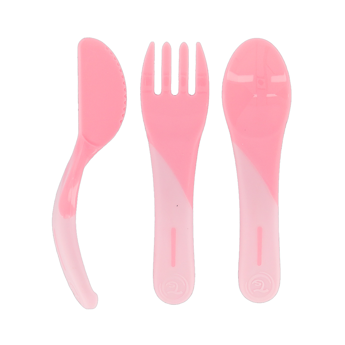 Twistshake - თვისთშეიქი დანა-ჩანგალი ვარდისფერი 6+ თვე  1998