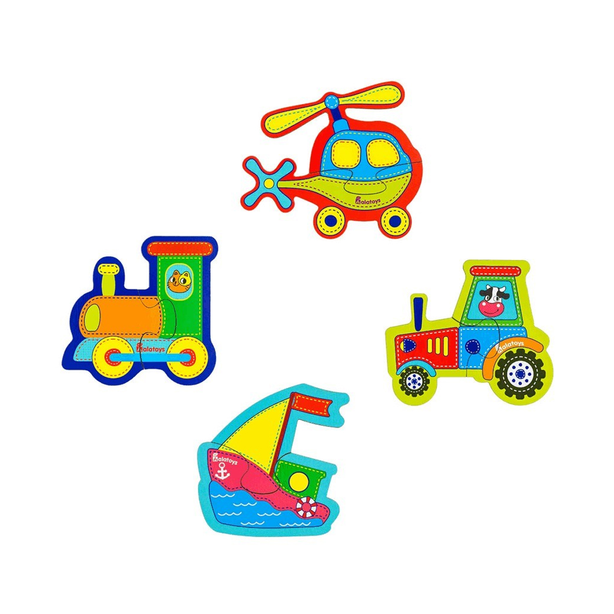 Alatoys - ალათოის პაზლების ნაკრები 4 ფიგურა 5582