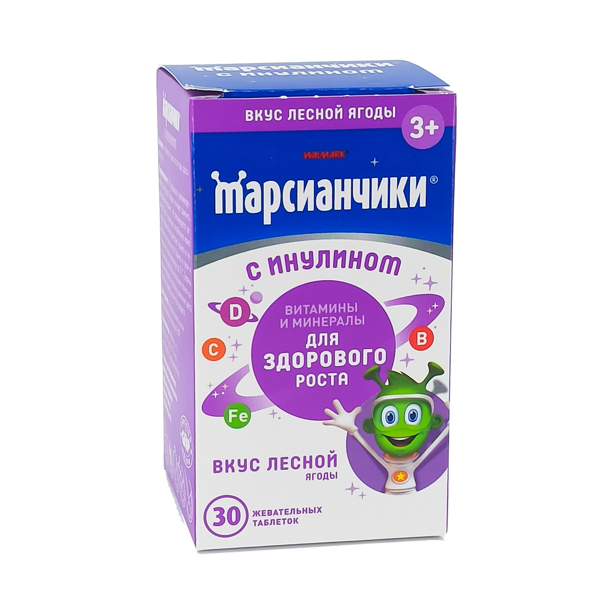 Marsianchik - მარსიანჩიკი ინულინით კენკრა 30 ტაბლეტი  3