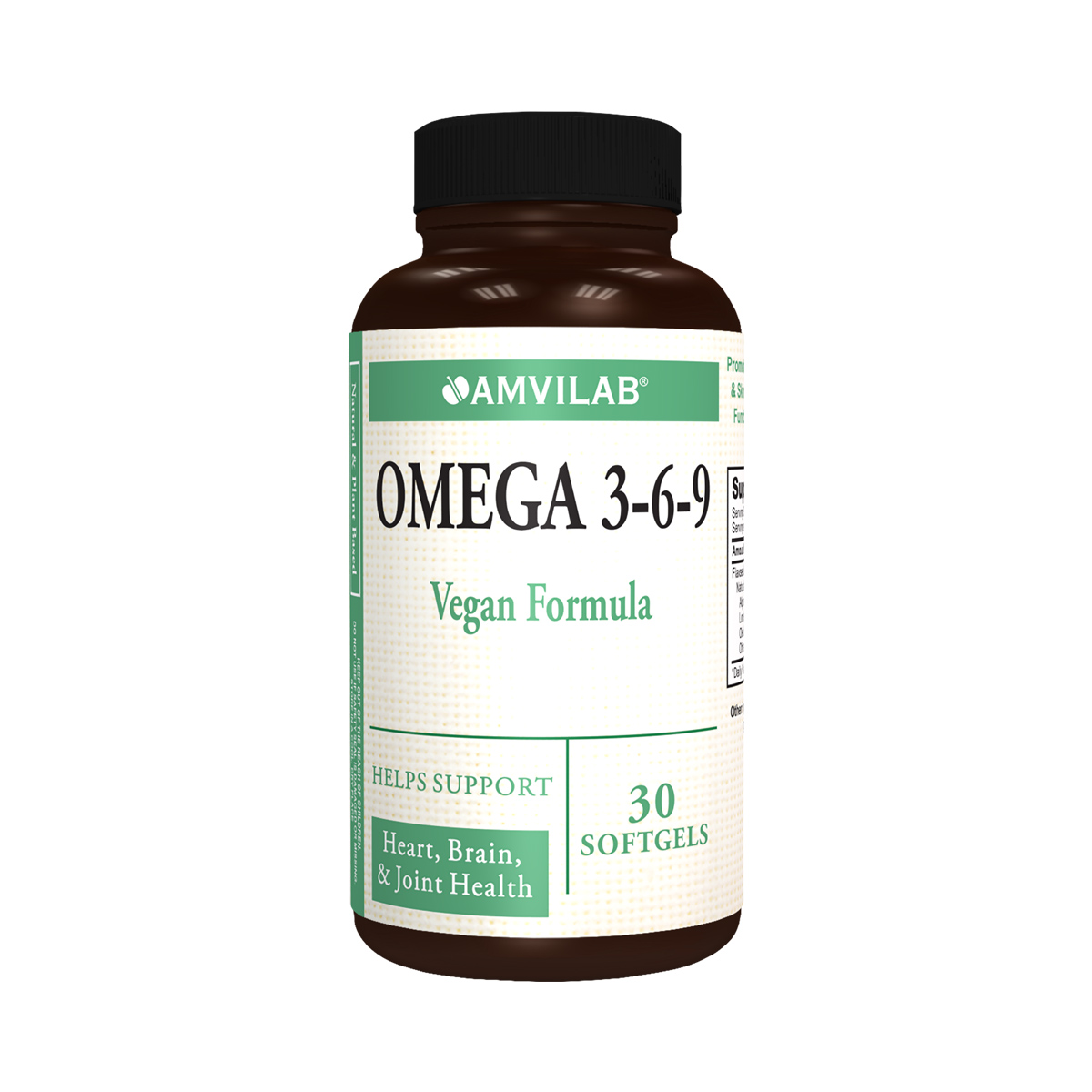ომეგა 3-6-9 ვეგანური 30 კაფსულა ამვილაბი - Amvilab