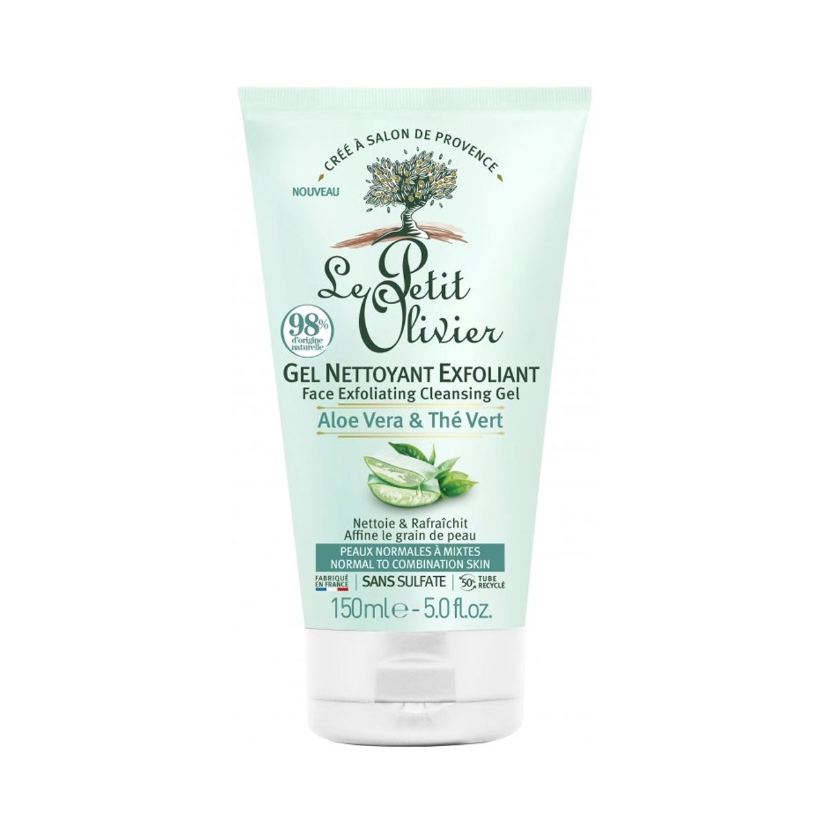 Le Petit Olivier - ლე პეტიტ ოლივიე გელ-ექსფოლიანტი ალოე 150 მლ 0028