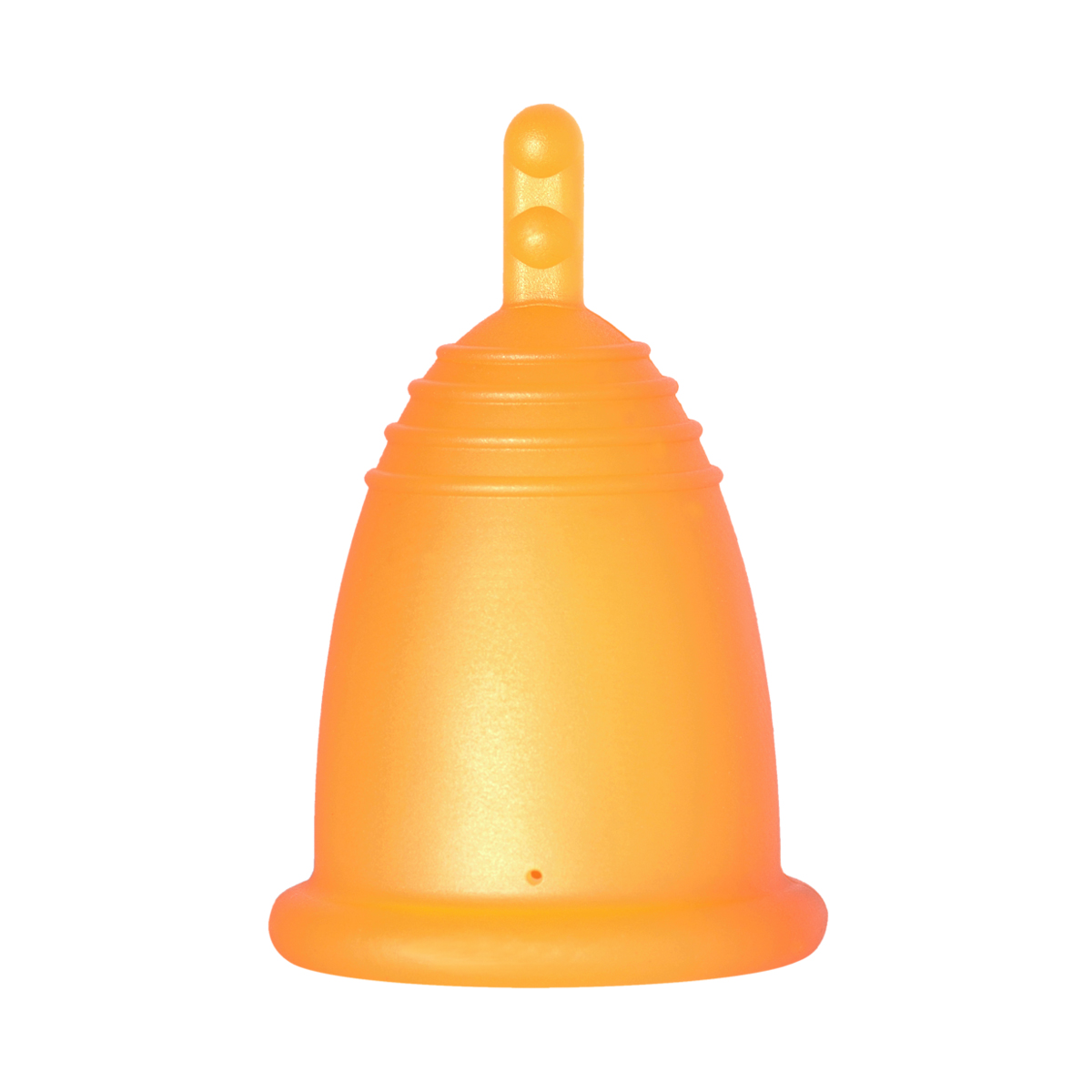 Me Luna - მი ლუნა მენსტრუალური ჭიქა CLASSIC ღერო ნარინჯისფერი M