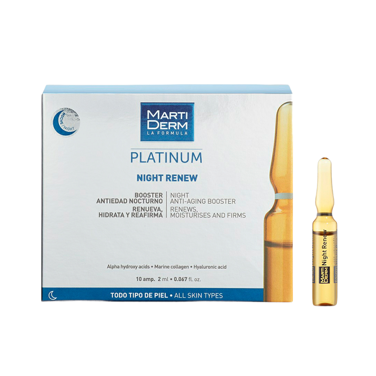 Martiderm - მარტიდერმი ბუსტერი ღამის 10 ამპულა PLATINUM 5587