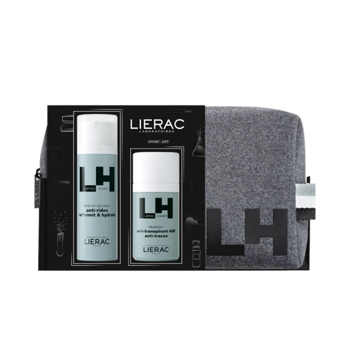 Lierac - ლიერაკი მამაკაცის ნაკრები ნაოჭების კრემი და დეოდორანტი 1118