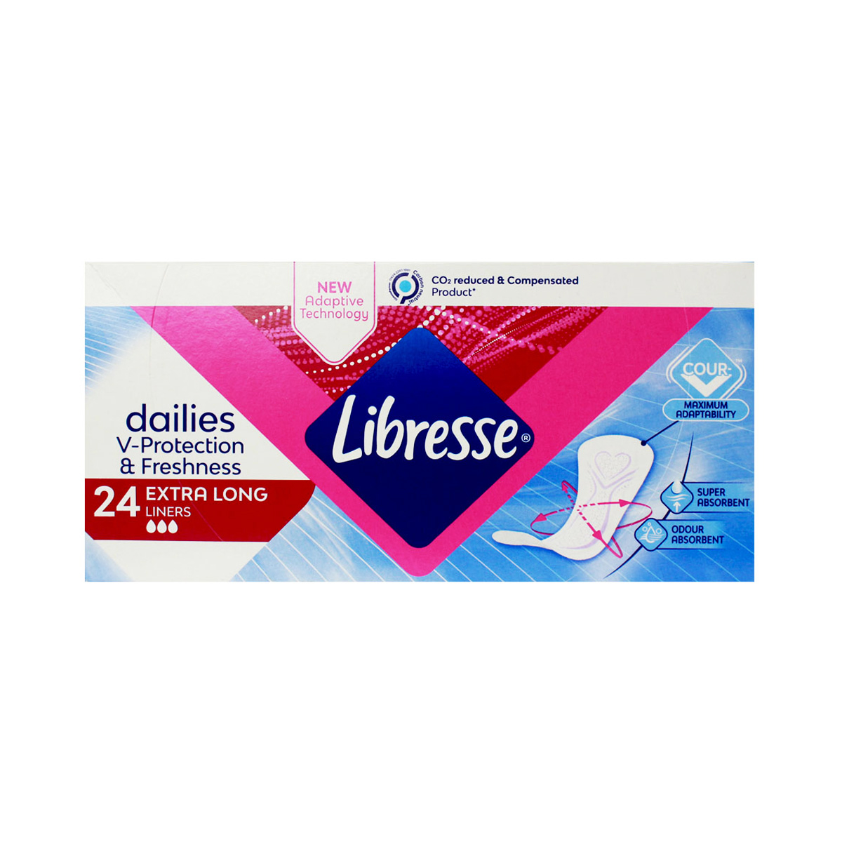 Libresse - ლიბრესი ყოველდღიური საფენი 24 ცალი  2656