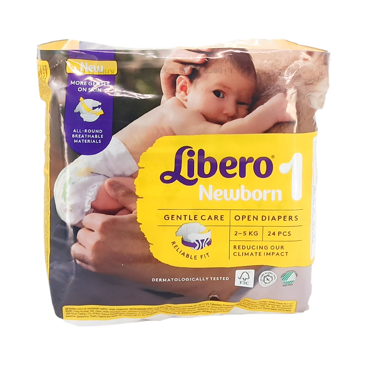 Libero - ლიბერო ბავშვის საფენი newborn 2-5 კგ 24 ცალი 7562