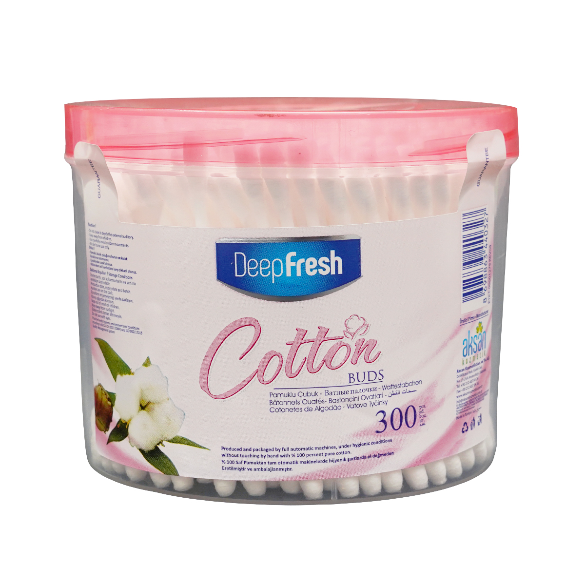 Deep Fresh - დიფ ფრეში ბამბიანი ჩხირი 300 ცალი 0327