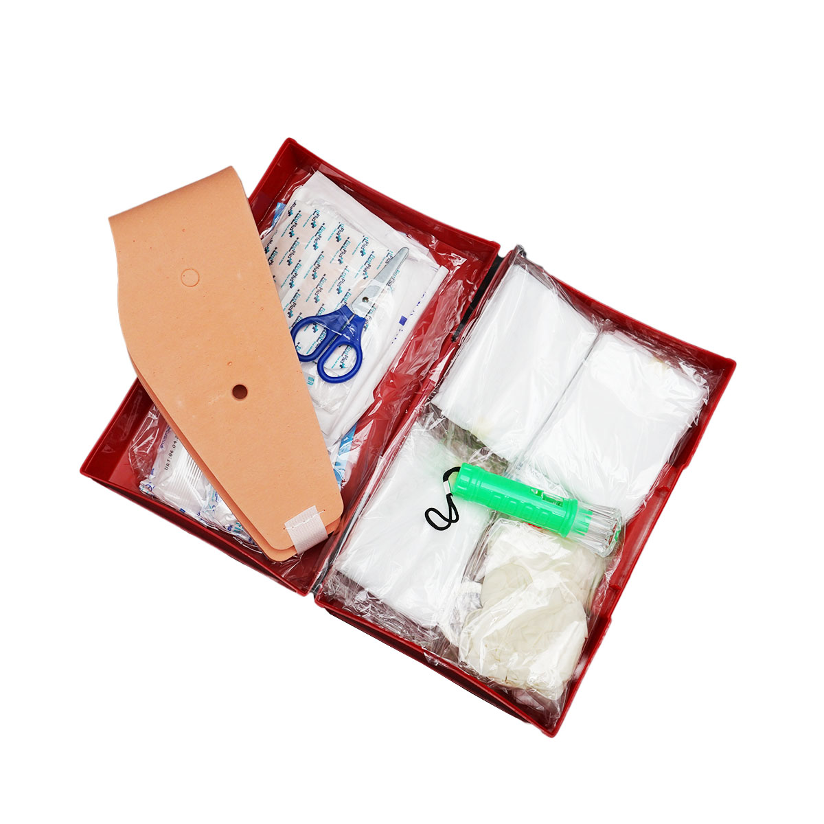 სააფთიაქო ყუთი კომპლექტი პლასტმასის წითელი L 2