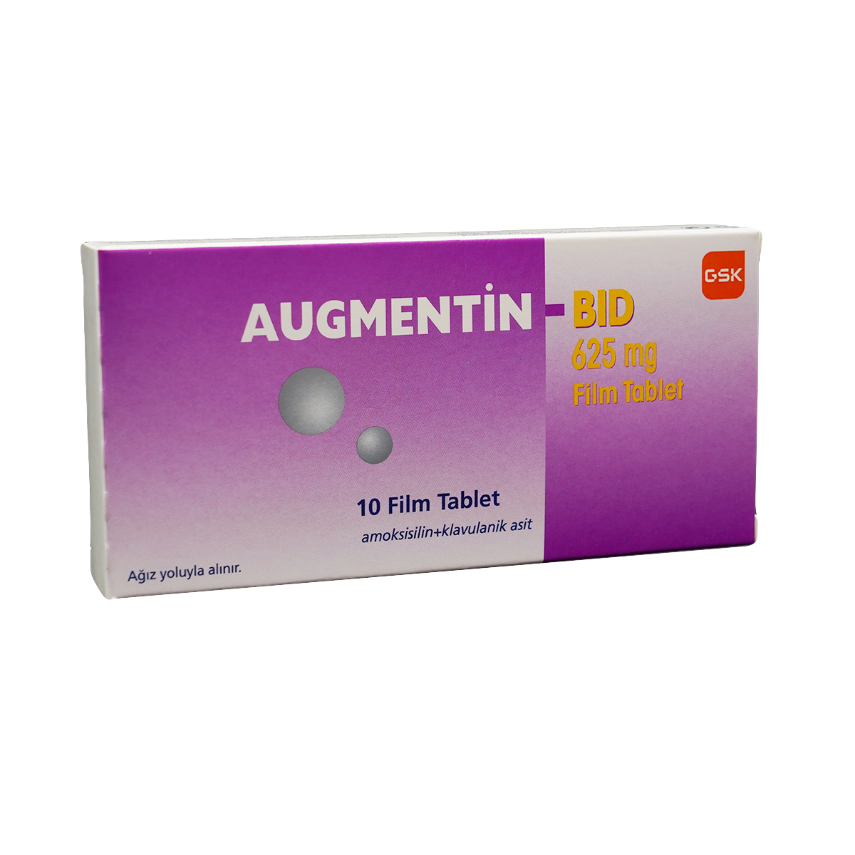 Augmentin-BID - აუგმენტინი-BID 625მგ 10 ტაბლეტი