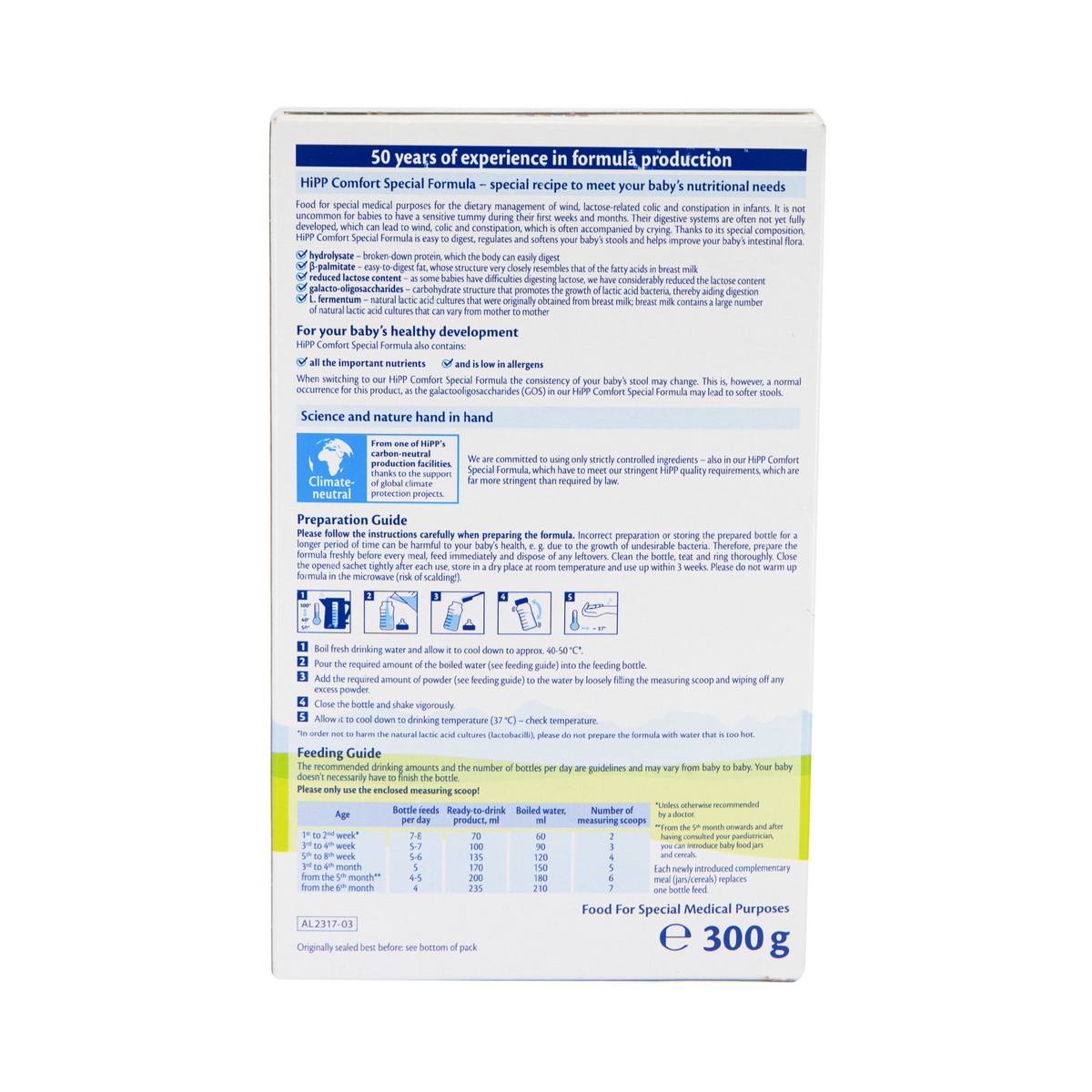 HIPP - ჰიპი კომფორტი კომბიოტიკი დაბადებიდან 2317-03 2