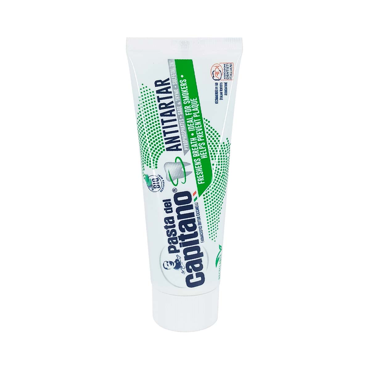 Capitano - კაპიტანო ქვების საწინააღმდეგო კბილის პასტა 75მლ 9102 3