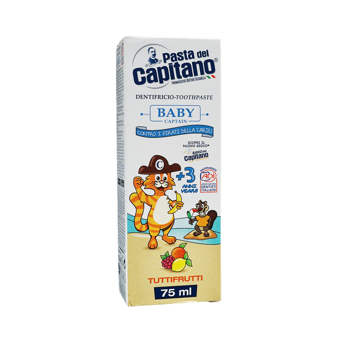 Capitano - კაპიტანო საბავშვო კბილის პასტა ხილის არმოატით 3+ 75მლ 5203 2