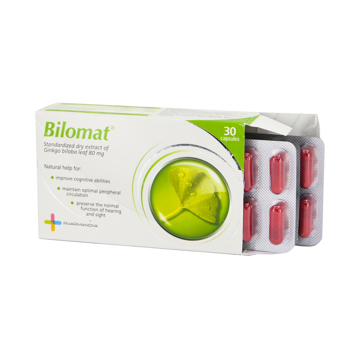 Bilomat - ბილომატი 80მგ 30 კაფსულა 2